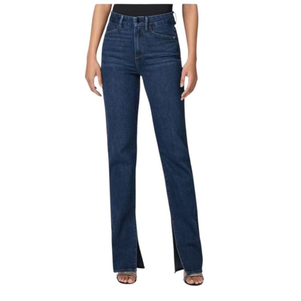 Paige Jeans Stella Straight Split-Hem dark blue size 32